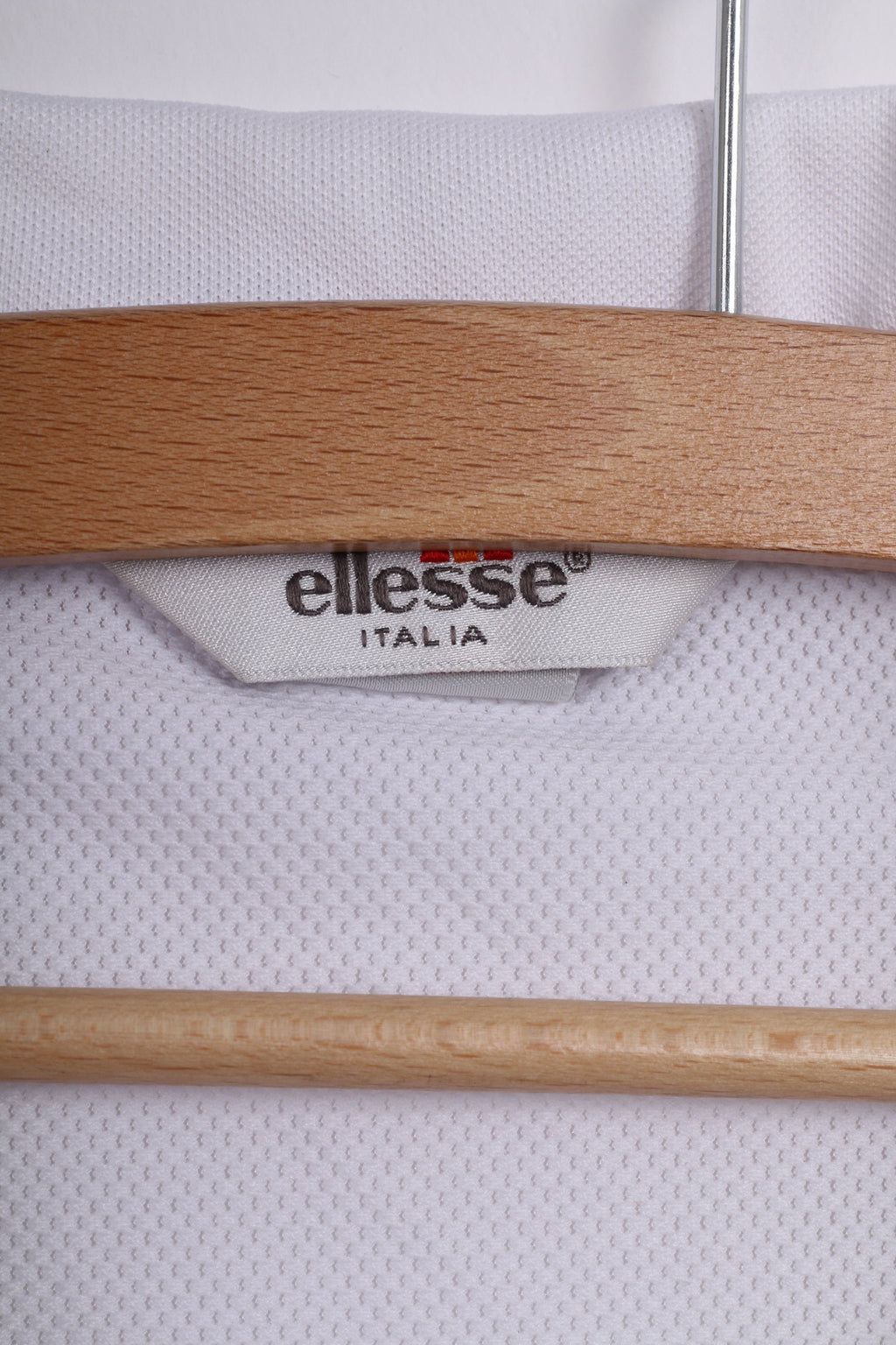 Ellesse Italia Grils L 12-14Yrs Polo Shirt White Sport Short Sleeve