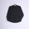 Ben Sherman Chemise décontractée en coton noir à manches longues pour garçon M 14 ans 