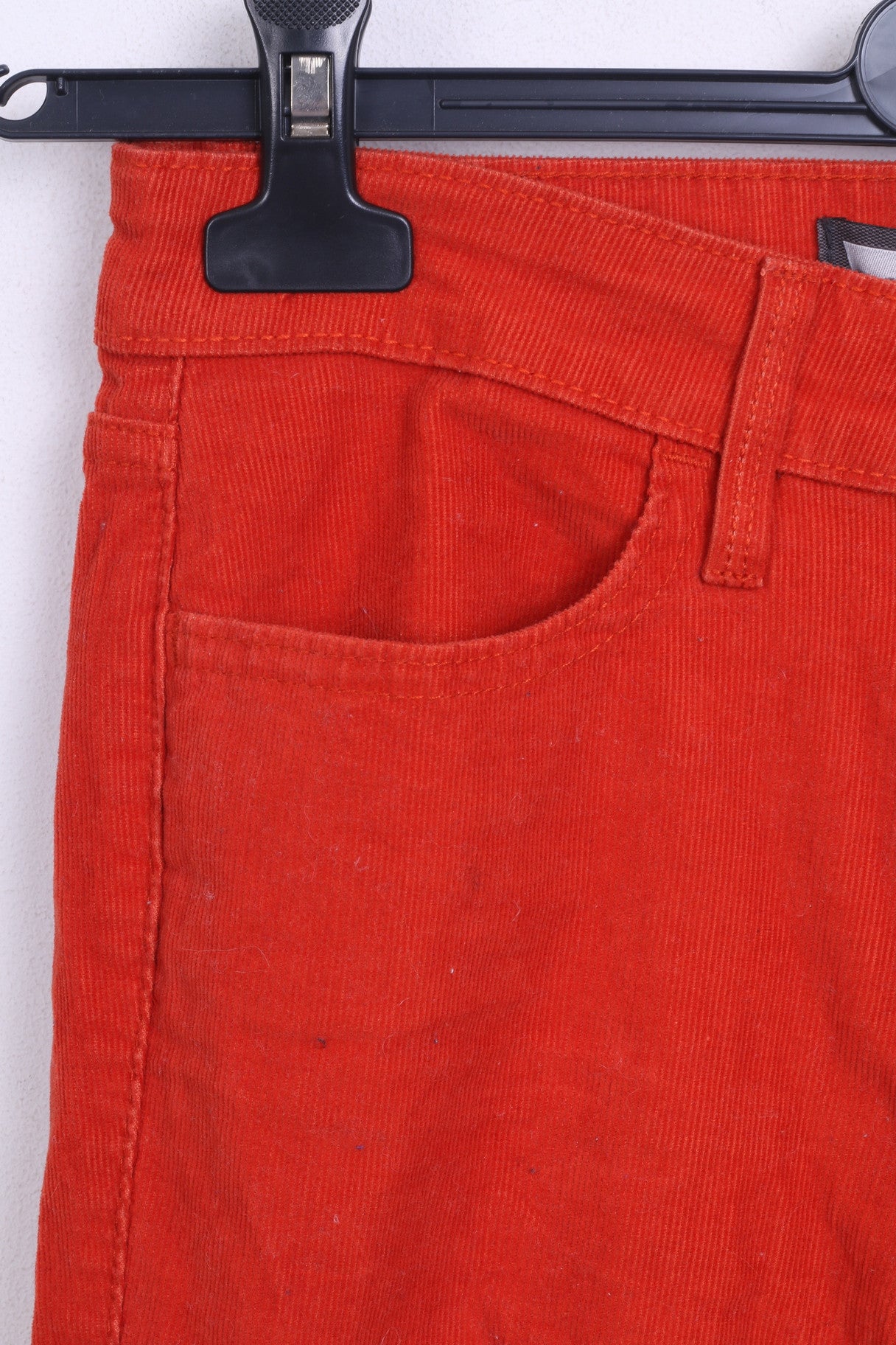 Levis Strauss&Co Womens W25 L29 Trousers Red Legging Cotton Corduroy - RetrospectClothes