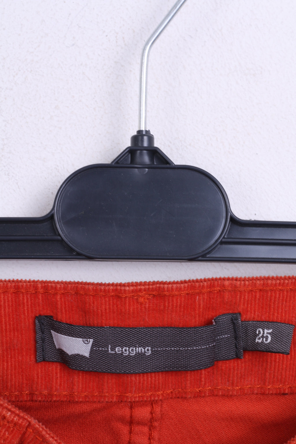 Levis Strauss&Co Womens W25 L29 Trousers Red Legging Cotton Corduroy - RetrospectClothes