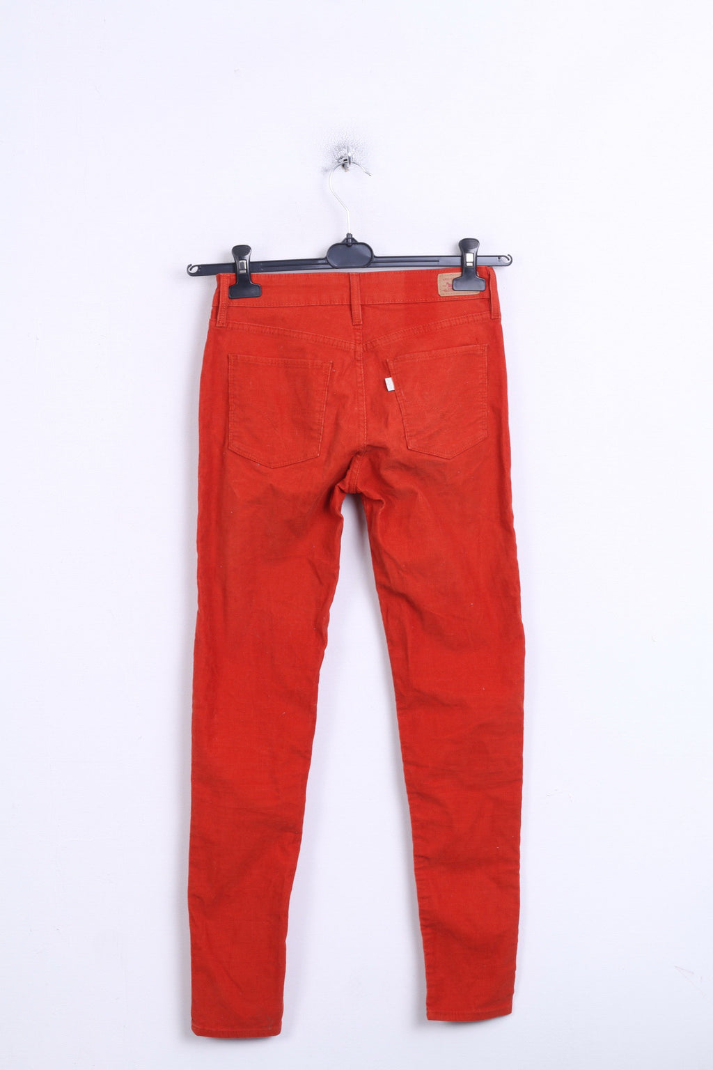 Levis Strauss&Co Womens W25 L29 Trousers Red Legging Cotton Corduroy - RetrospectClothes