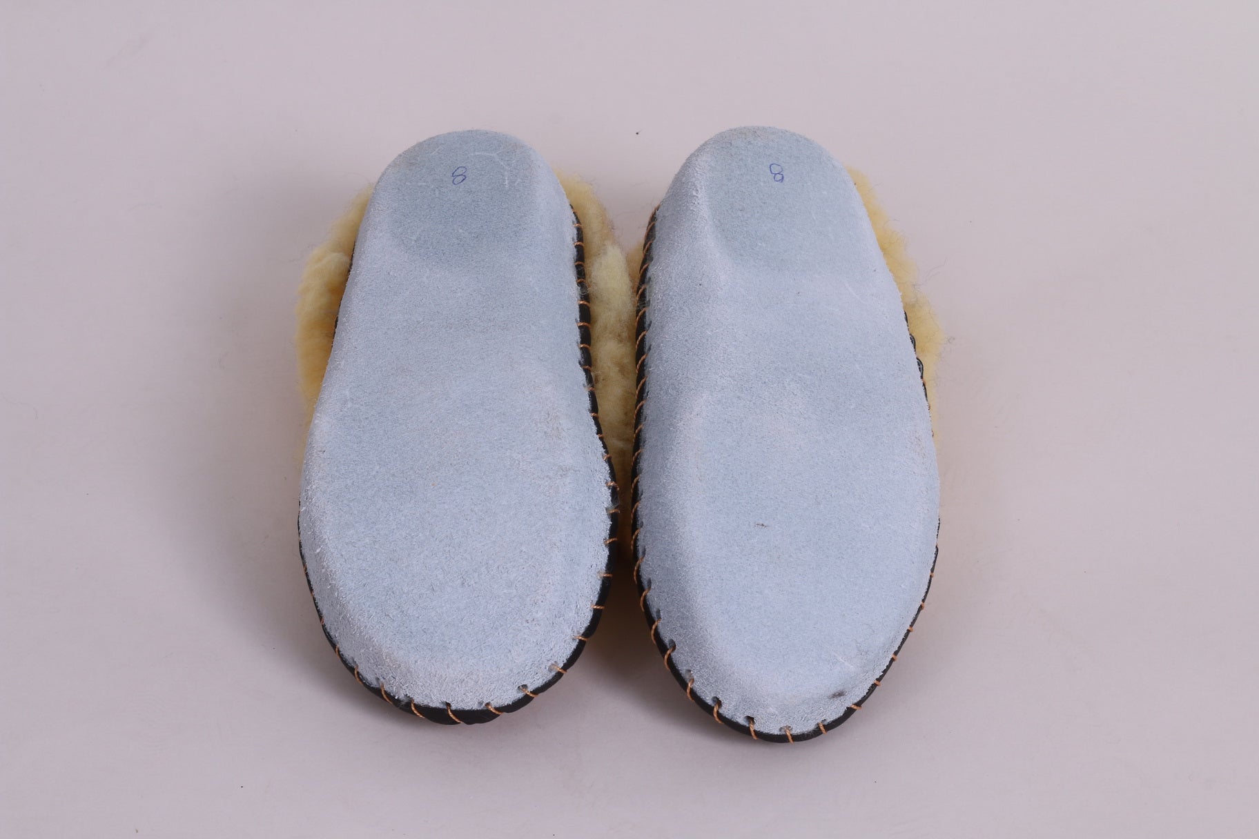 Sheepskin Womens Slippers Hand Made Natural Leather Mountains Warm Boots