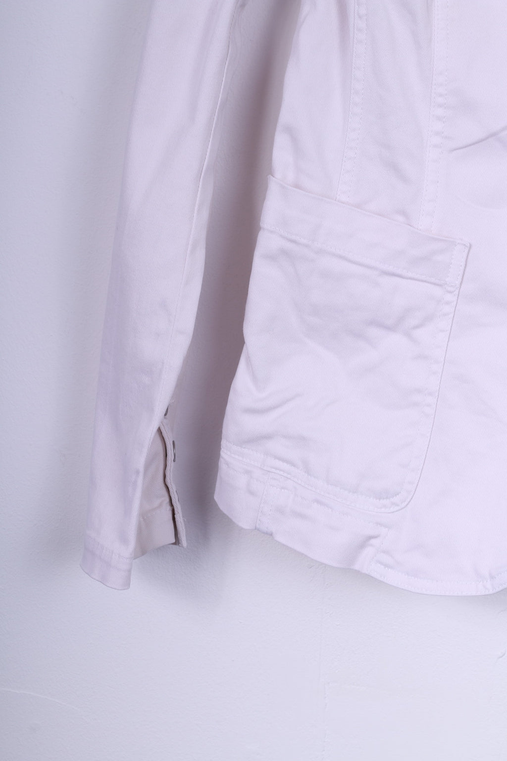 Marc Aurel Jeans Blazer da donna Giacca bianca Top in cotone monopetto 