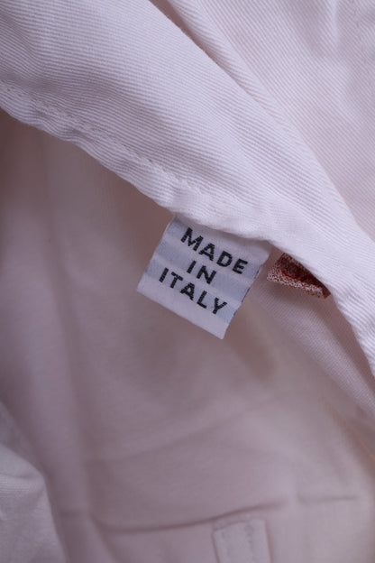 Marc Aurel Jeans Blazer da donna Giacca bianca Top in cotone monopetto 