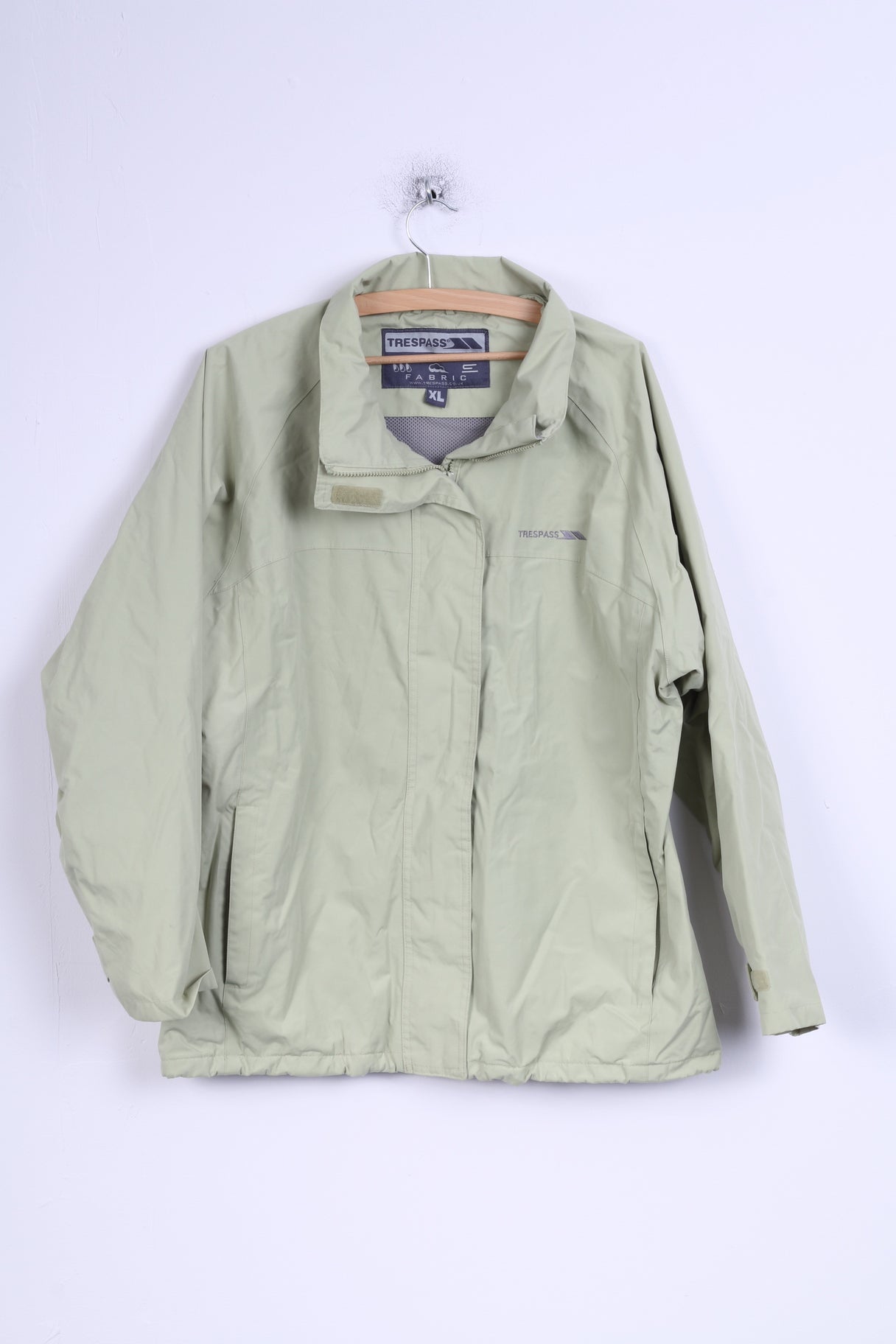 Trespass Womens XL Jacket Mint  Waterproof Windproof Outdoor Zip Up Top