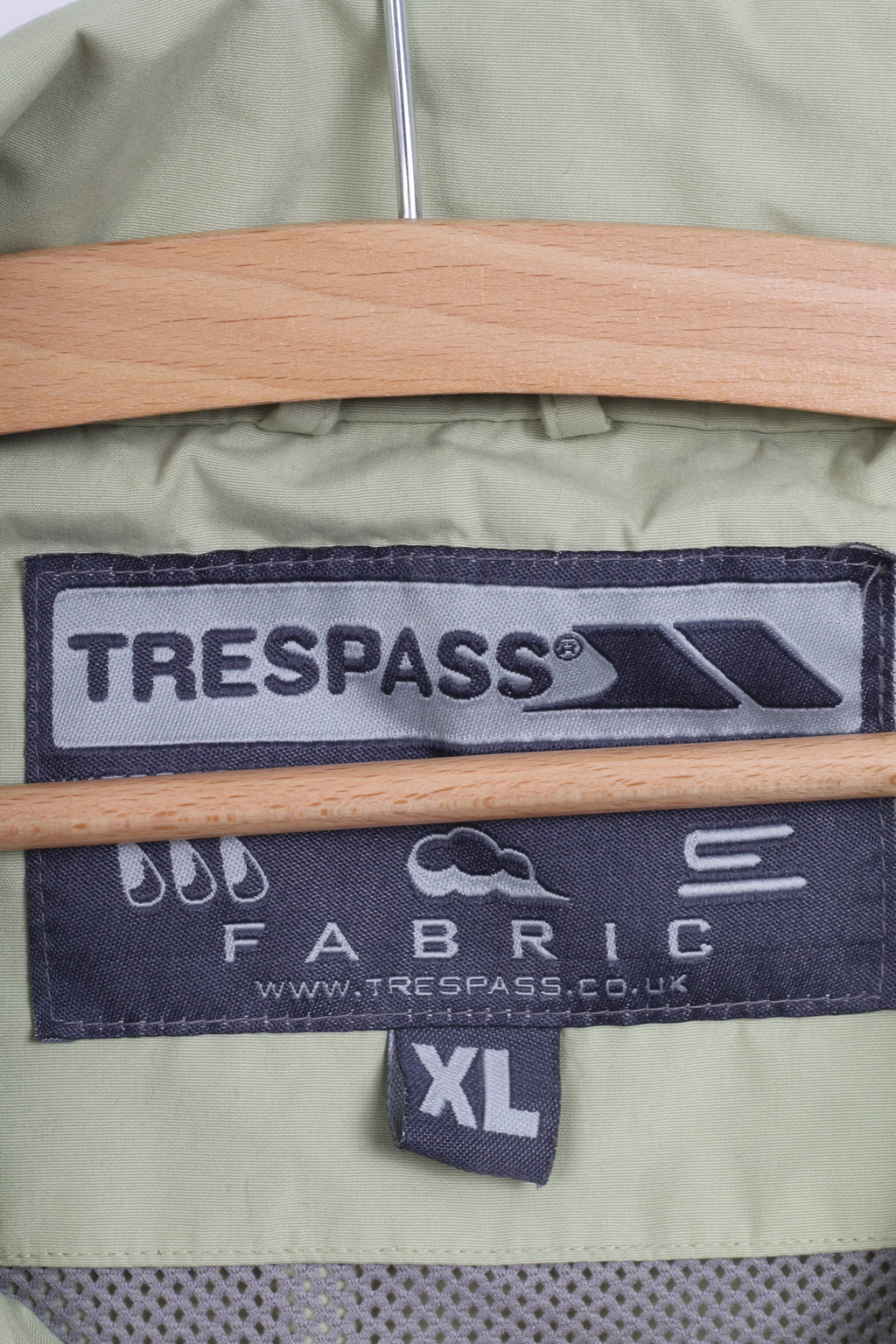 Trespass Womens XL Jacket Mint  Waterproof Windproof Outdoor Zip Up Top