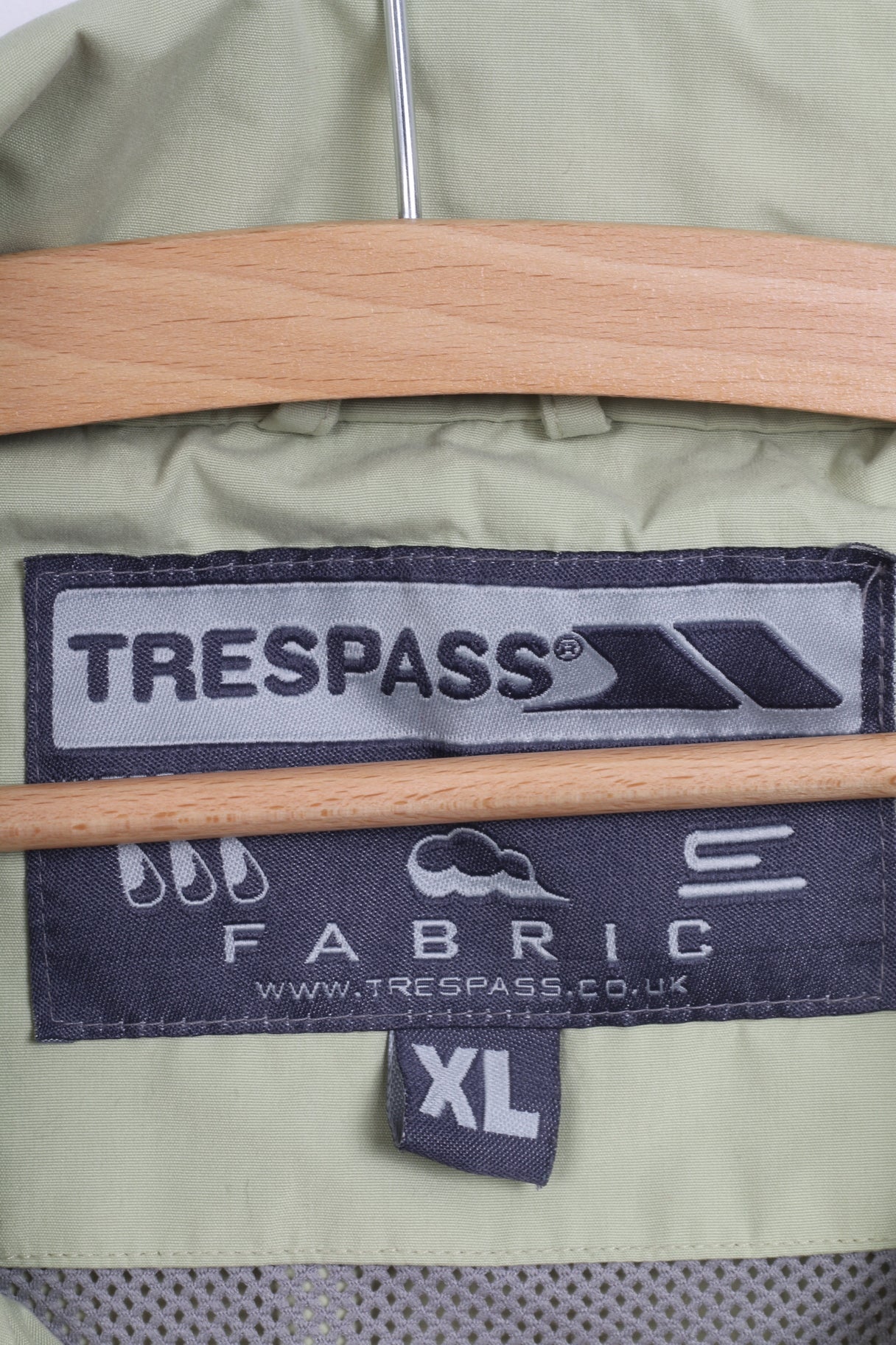 Trespass Womens XL Jacket Mint  Waterproof Windproof Outdoor Zip Up Top