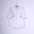 Jordache Jeanswear Mens S Casual Shirt White Short Sleeve Top Vintage