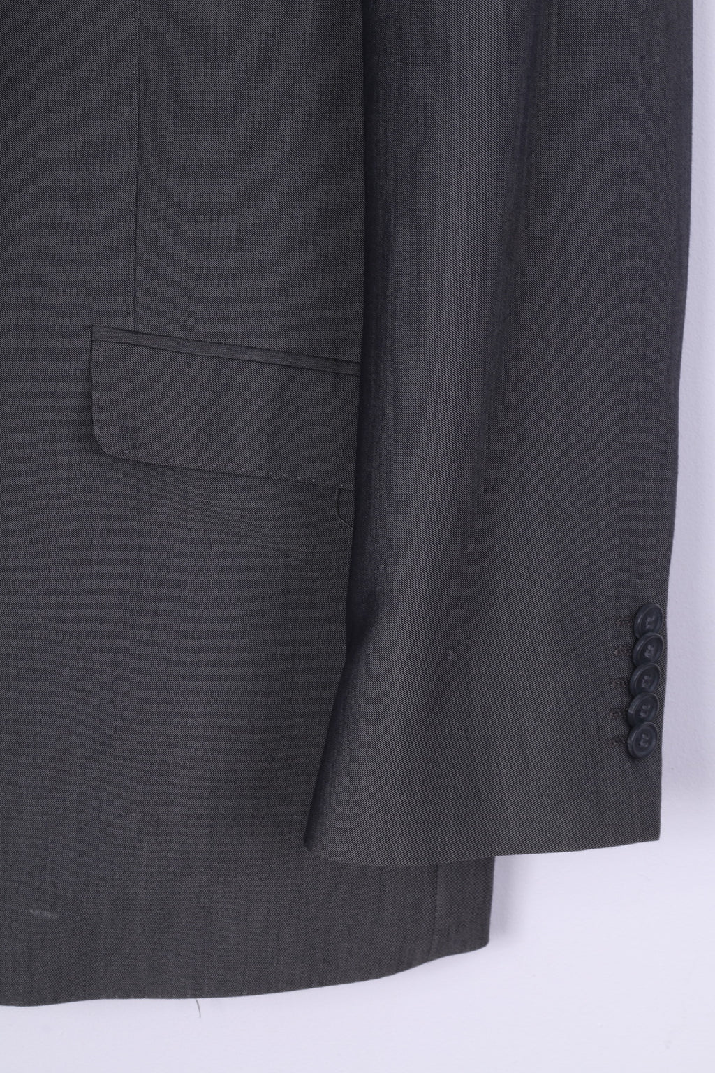 Jacamo Mens 48R 3XL Blazer Single Breasted Shoulder Pads Jacket Grey