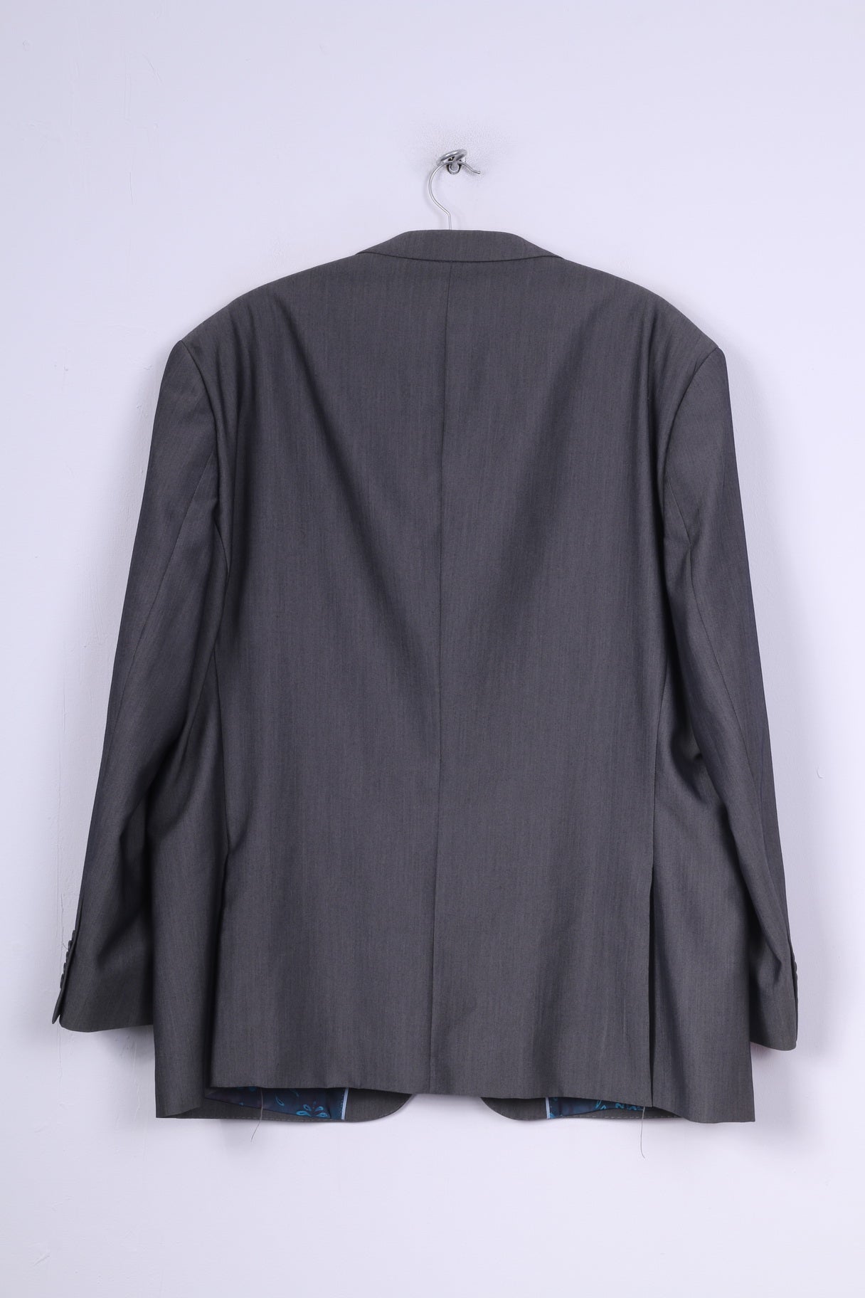 Jacamo Mens 48R 3XL Blazer Single Breasted Shoulder Pads Jacket Grey