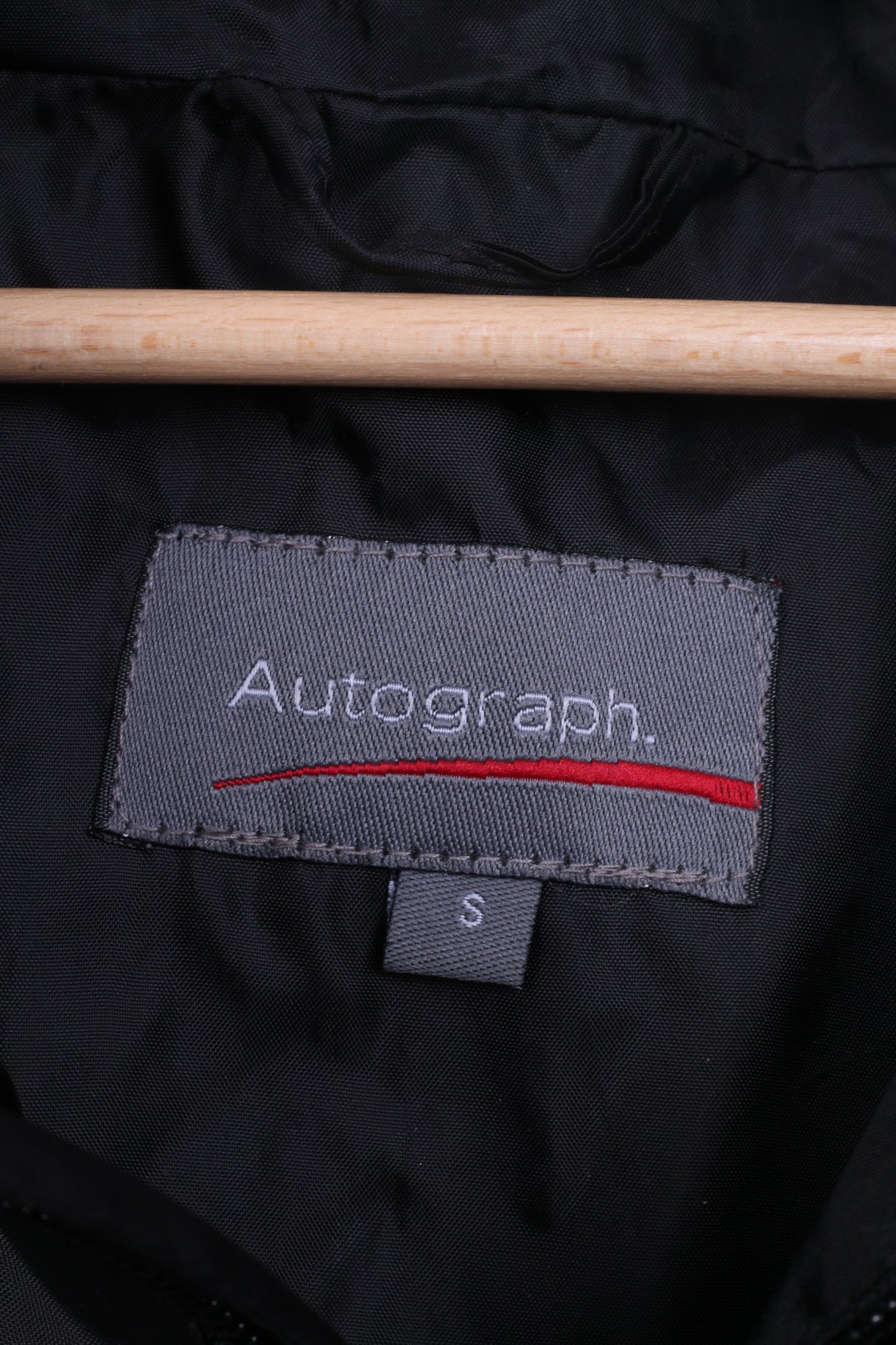 Autograph Veste S pour homme noire avec fermeture éclair et haut léger à capuche