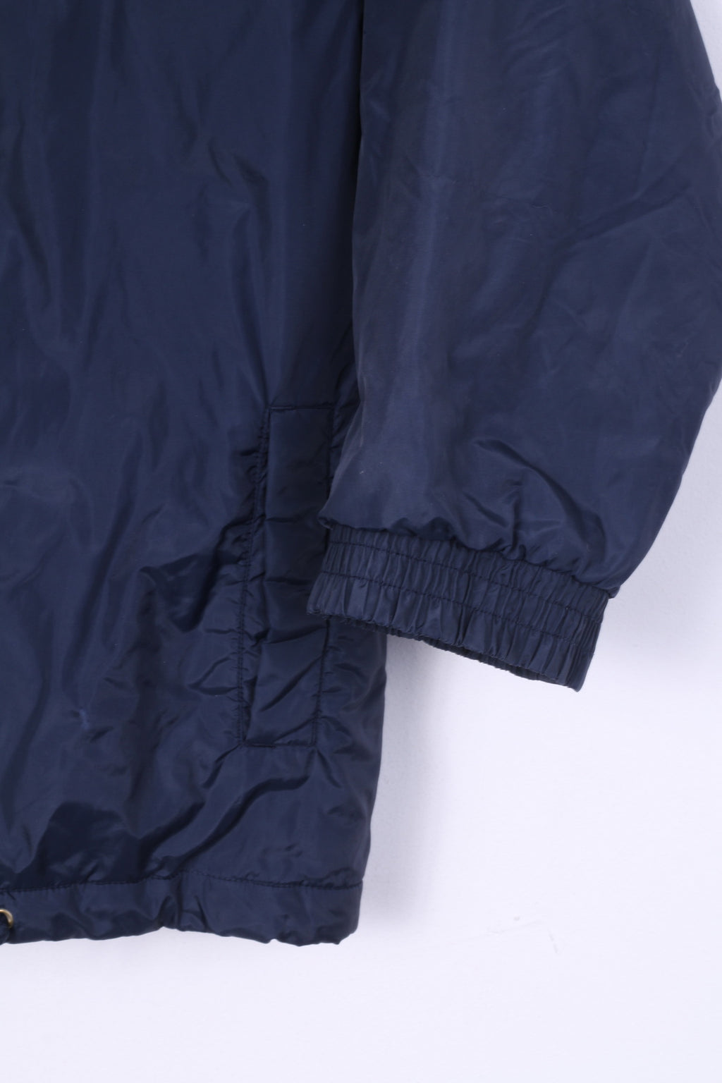 Reebok Essentials Garçons 30'' 140cm Veste Rembourrée Fermeture Éclair Complète Nylon Marine Imperméable 