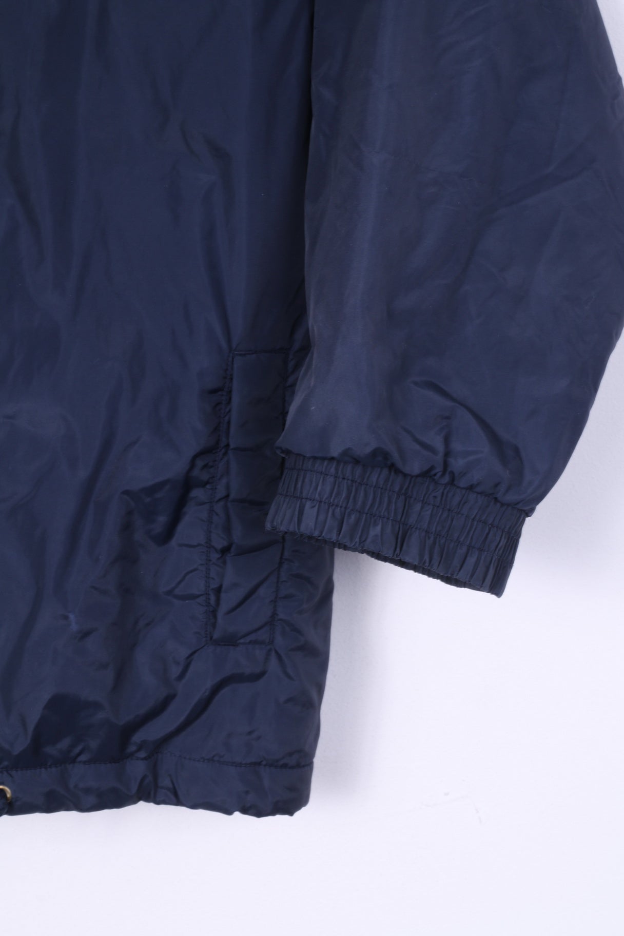 Reebok Essentials Garçons 30'' 140cm Veste Rembourrée Fermeture Éclair Complète Nylon Marine Imperméable 