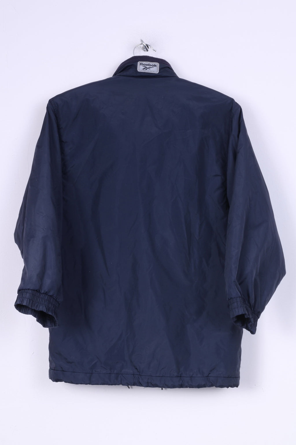 Reebok Essentials Garçons 30'' 140cm Veste Rembourrée Fermeture Éclair Complète Nylon Marine Imperméable 