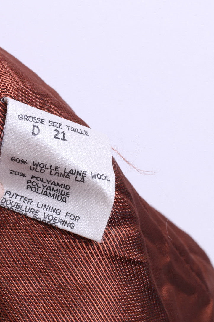 Fashion Collection International Womens 21 L Coat Wool Grey Single Breasted Vintage - RetrospectClothes