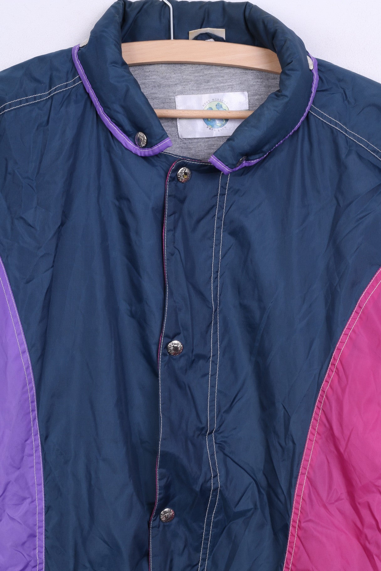 Mondial Sport Mens M Track Top Jacket Hood Green Nylon Waterproof