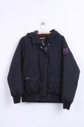Etirel Campus Sportswear Mens M Jacket Padded Winter Hood Black - RetrospectClothes