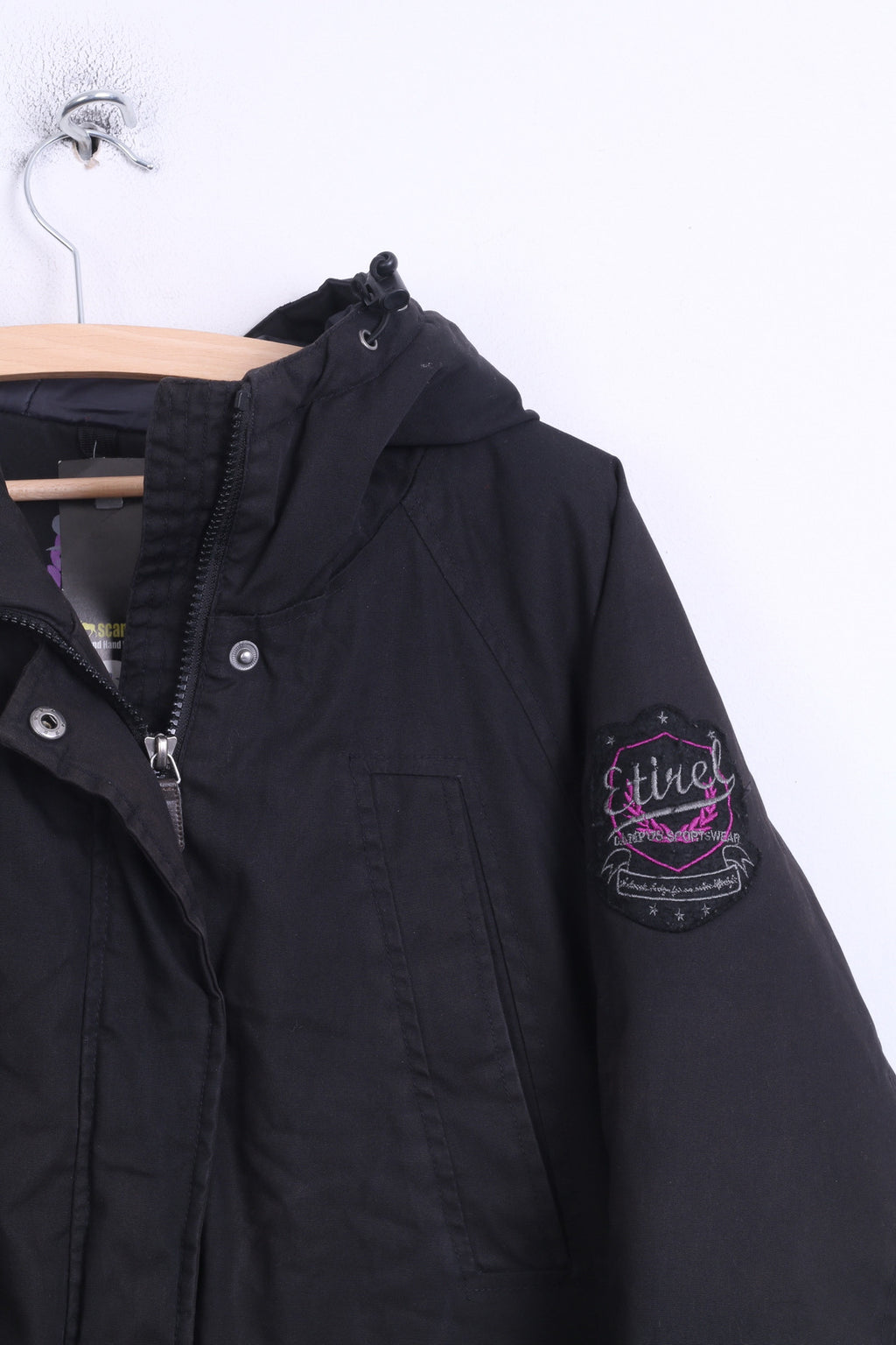 Etirel Campus Sportswear Mens M Jacket Padded Winter Hood Black - RetrospectClothes