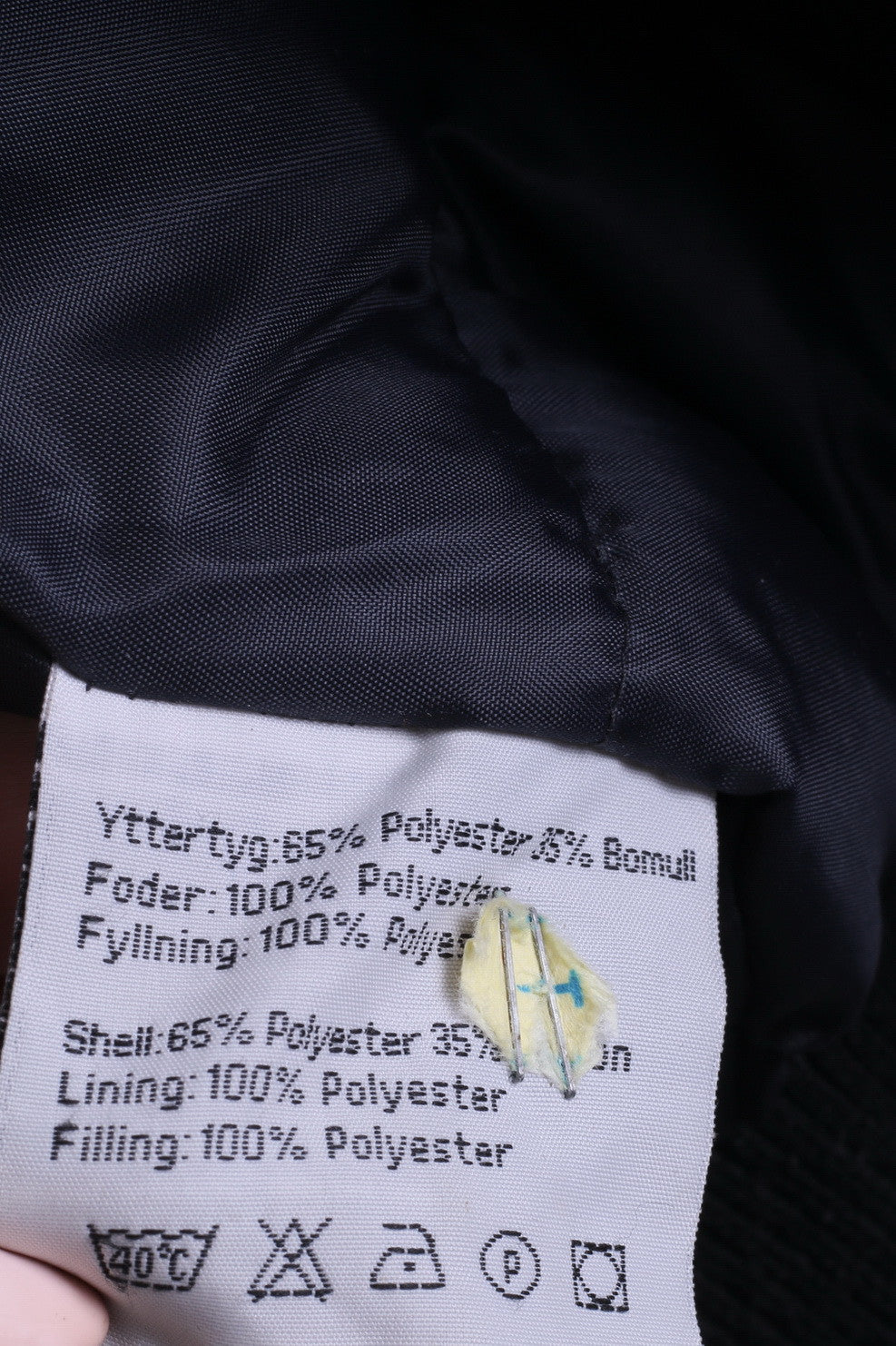 Etirel Campus Sportswear Mens M Jacket Padded Winter Hood Black - RetrospectClothes