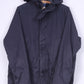 Paul Smith PSJ Mens XL Jacket Full Zipper Blue Cotton Hooded