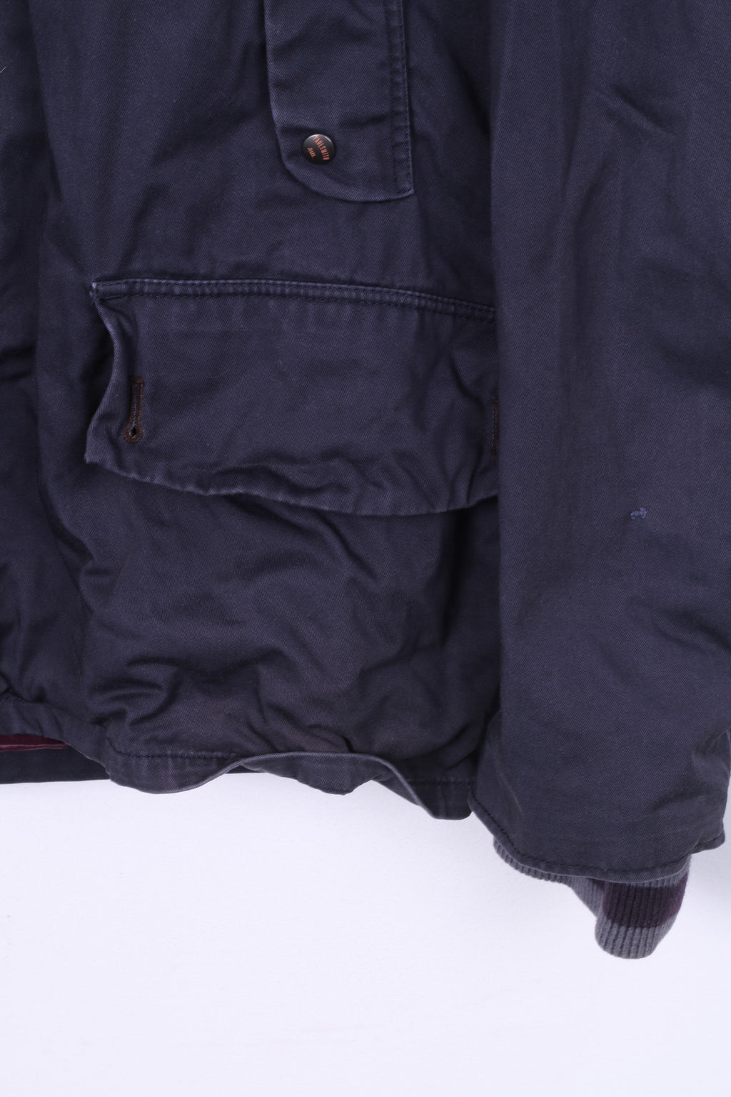 Paul Smith PSJ Veste XL pour homme avec fermeture éclair complète en coton bleu à capuche 