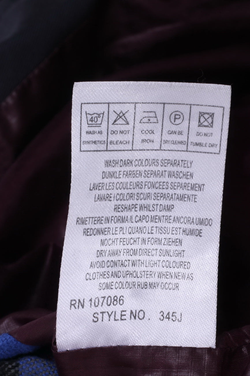 Paul Smith PSJ Veste XL pour homme avec fermeture éclair complète en coton bleu à capuche 