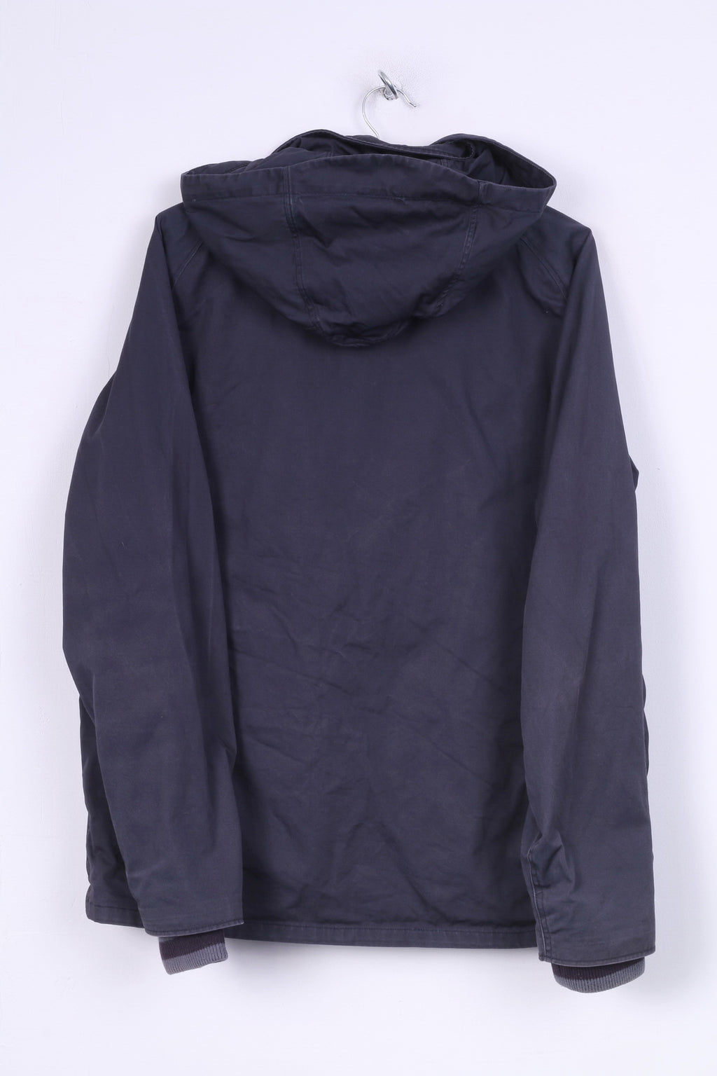 Paul Smith PSJ Veste XL pour homme avec fermeture éclair complète en coton bleu à capuche 