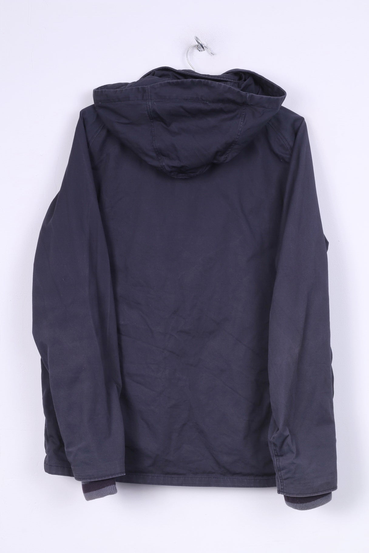 Paul Smith PSJ Veste XL pour homme avec fermeture éclair complète en coton bleu à capuche 