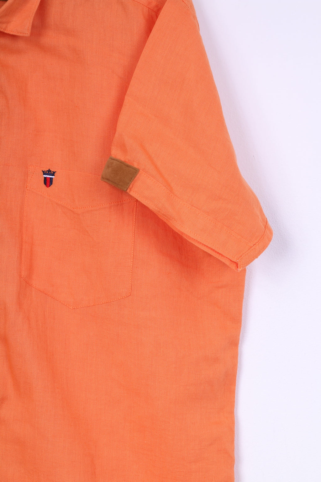 Louis Philippe Chemise décontractée XL pour homme en coton orange authentique haut de sport 