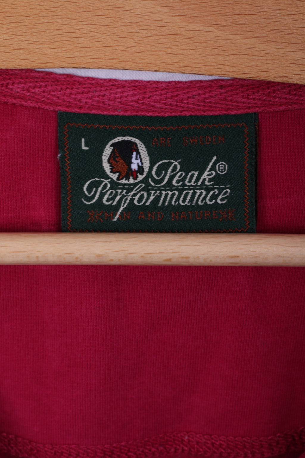 Peak Performance L Polo Femme Manches Longues Rayé Coton