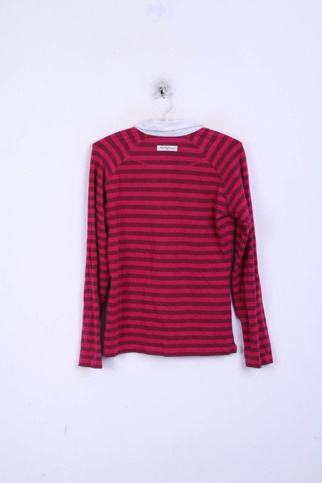 Peak Performance L Polo Femme Manches Longues Rayé Coton