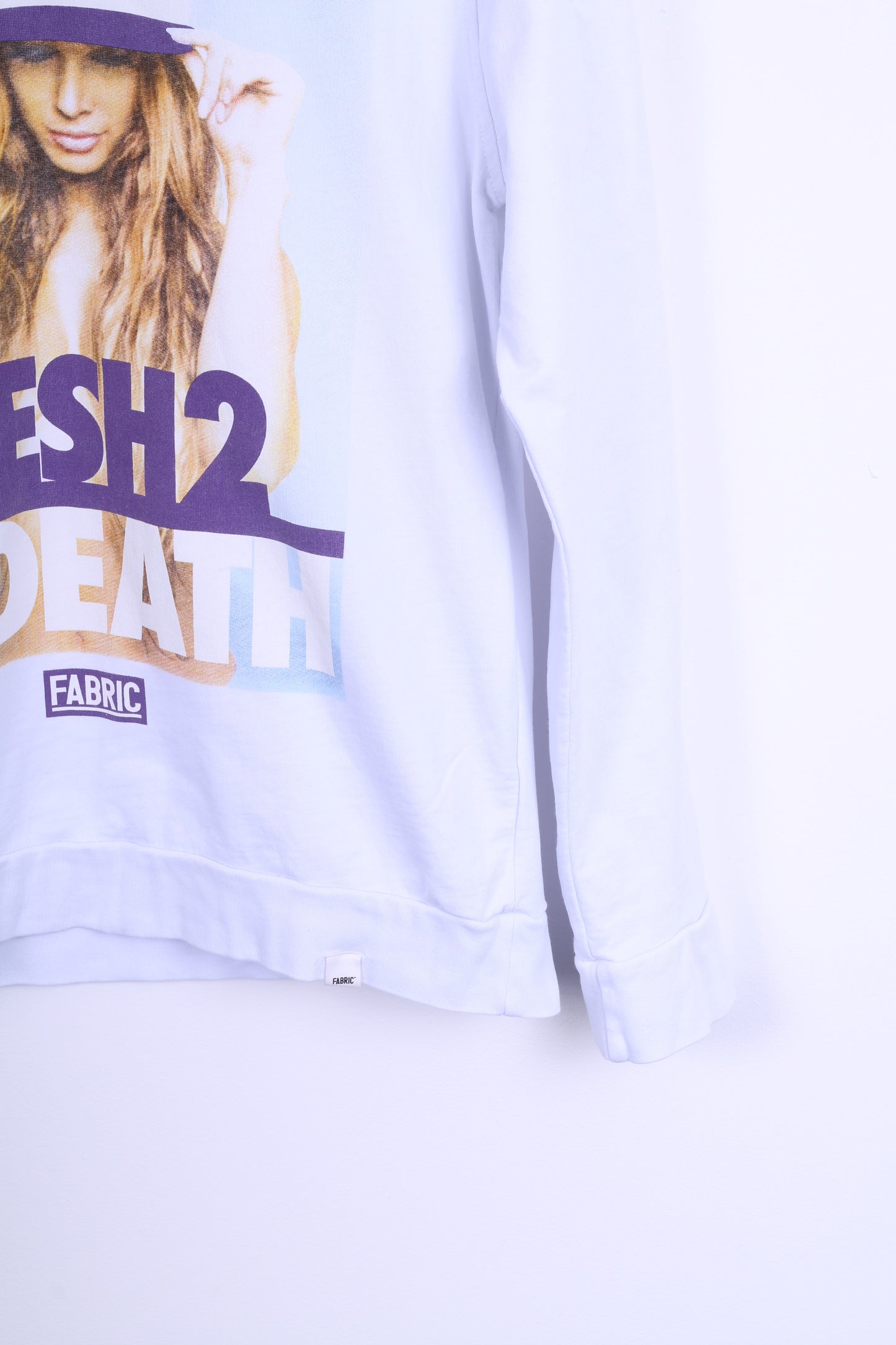 FABRIC Sweat-shirt XL pour femme Blanc Fresh2 Death Cotton