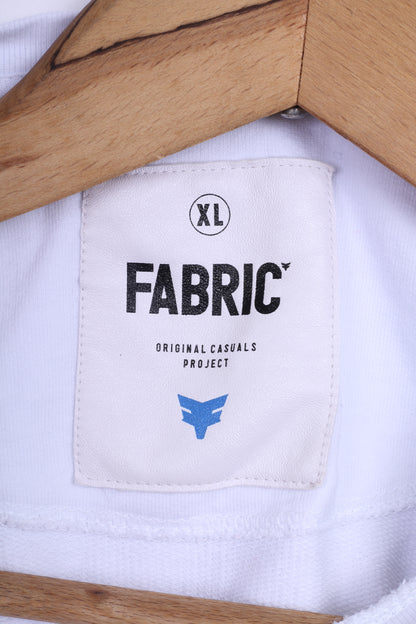 FABRIC Womens XL Sweatshirt Jumper White Fresh2 Death Cotton