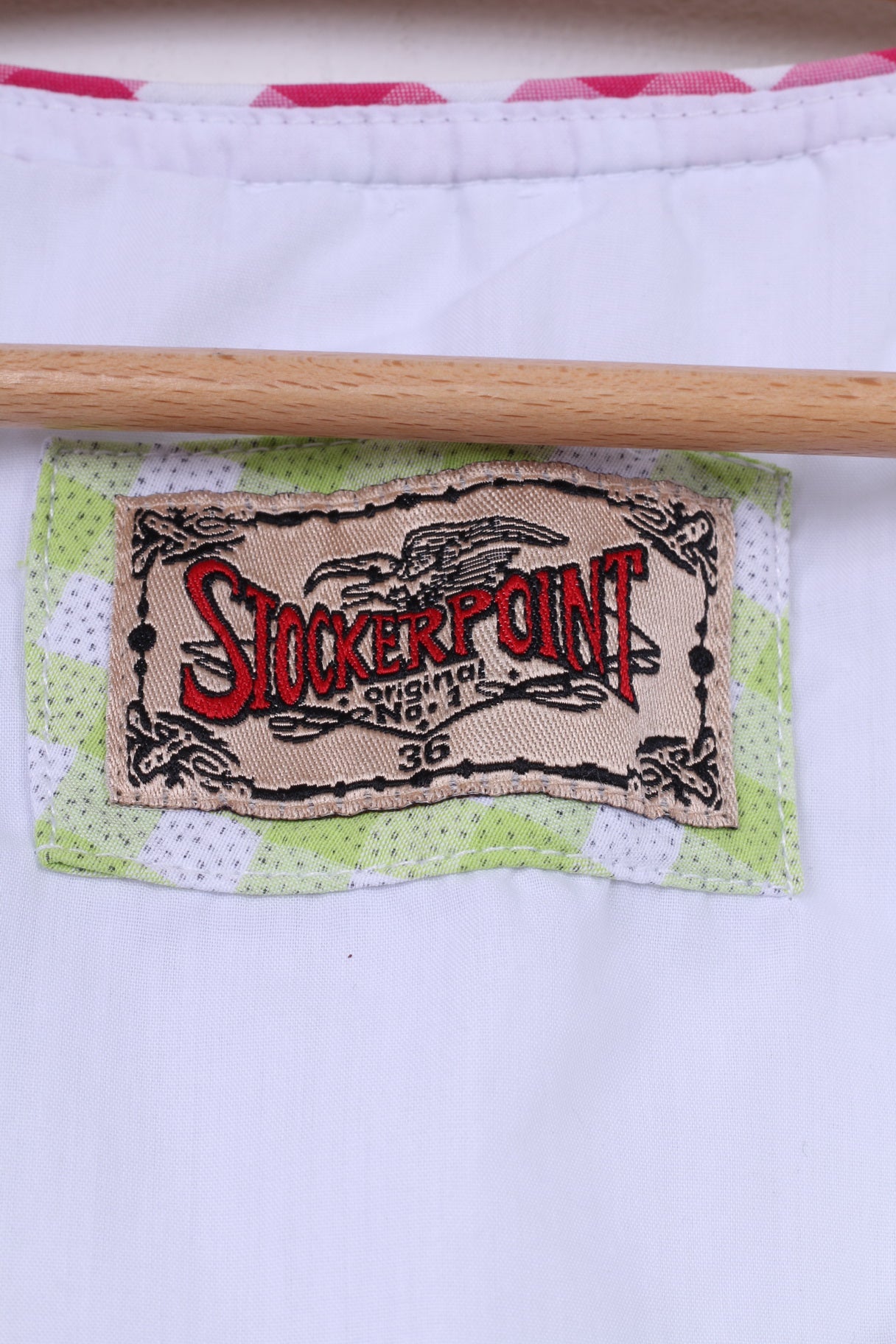 Stockerpoint Womens 36 S Mini Dress Check Green Sleeveless Cotton