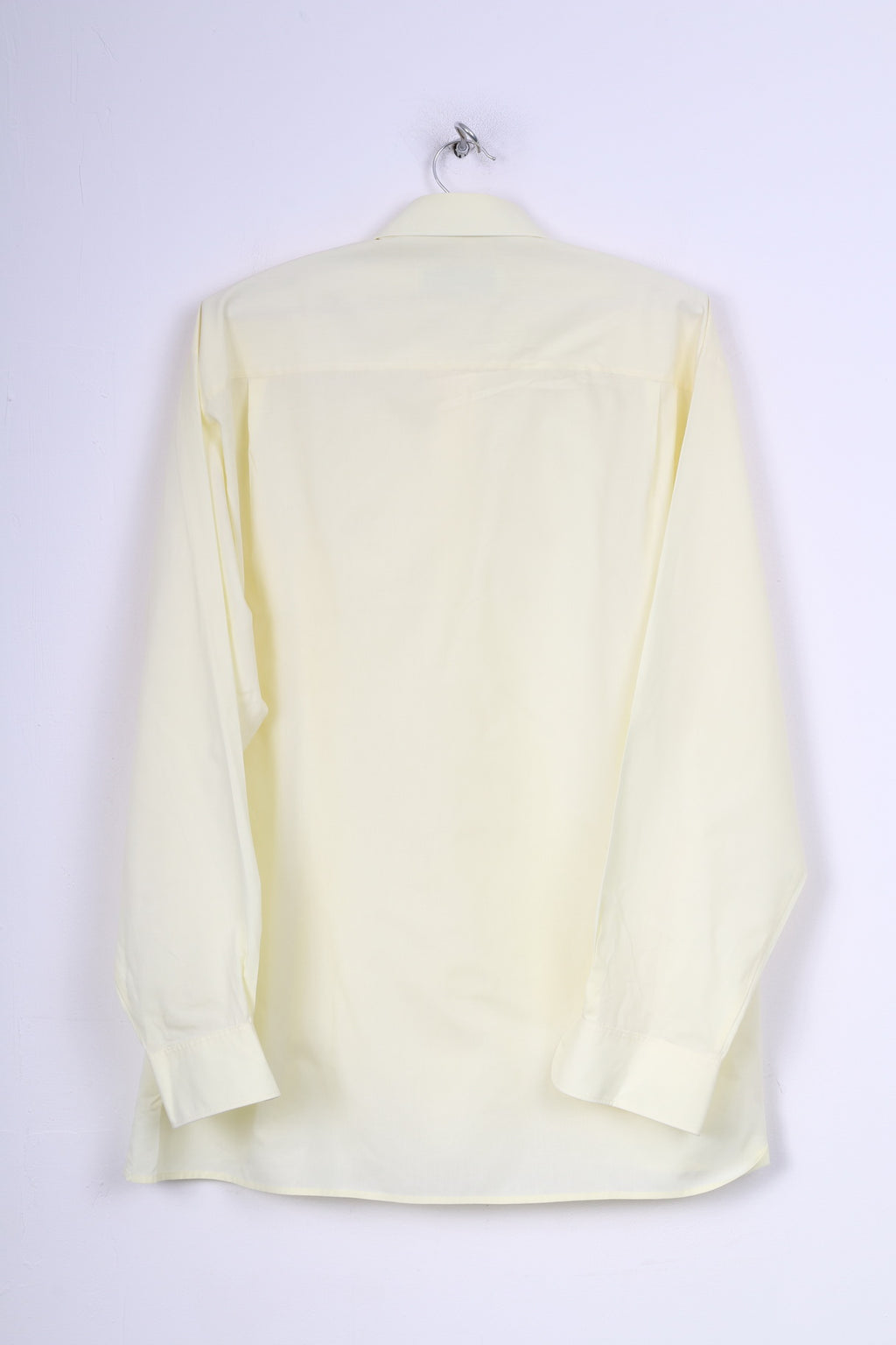 Olymp Golf Mens 42 XL Casual Shirt Yellow Cotton Long Sleeve