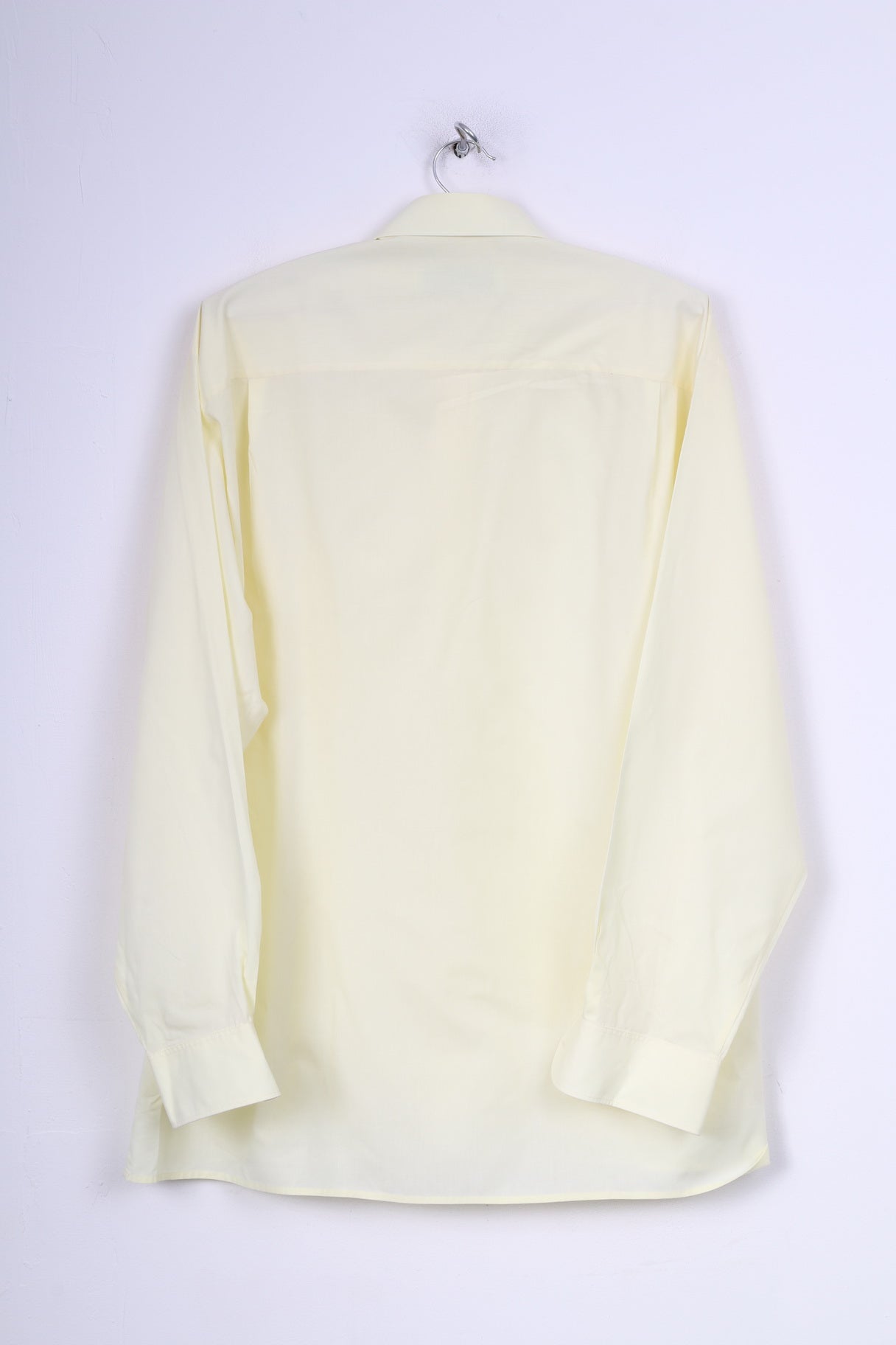 Olymp Golf Mens 42 XL Casual Shirt Yellow Cotton Long Sleeve