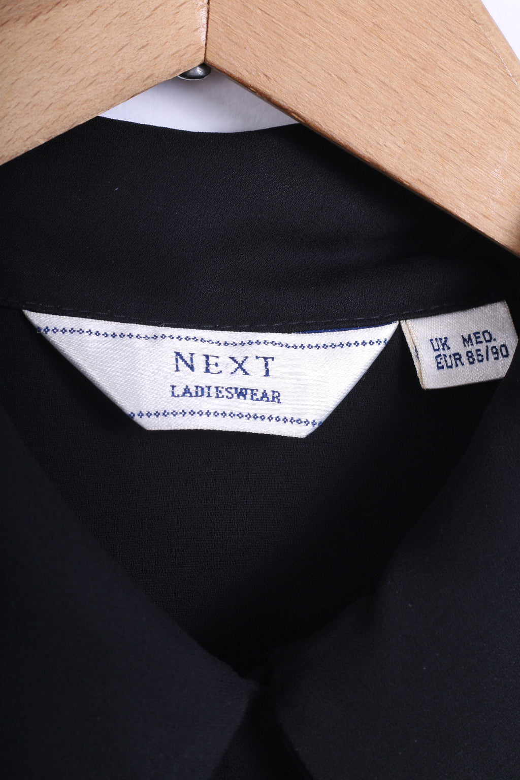 Next Femme M Chemise Casual Manches Longues Noir Transparent
