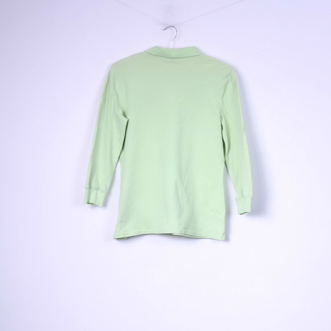 Tommy Hilfiger Ragazzi M Polo Camicia a Maniche Lunghe in Cotone con Bottoni Dettagliati 