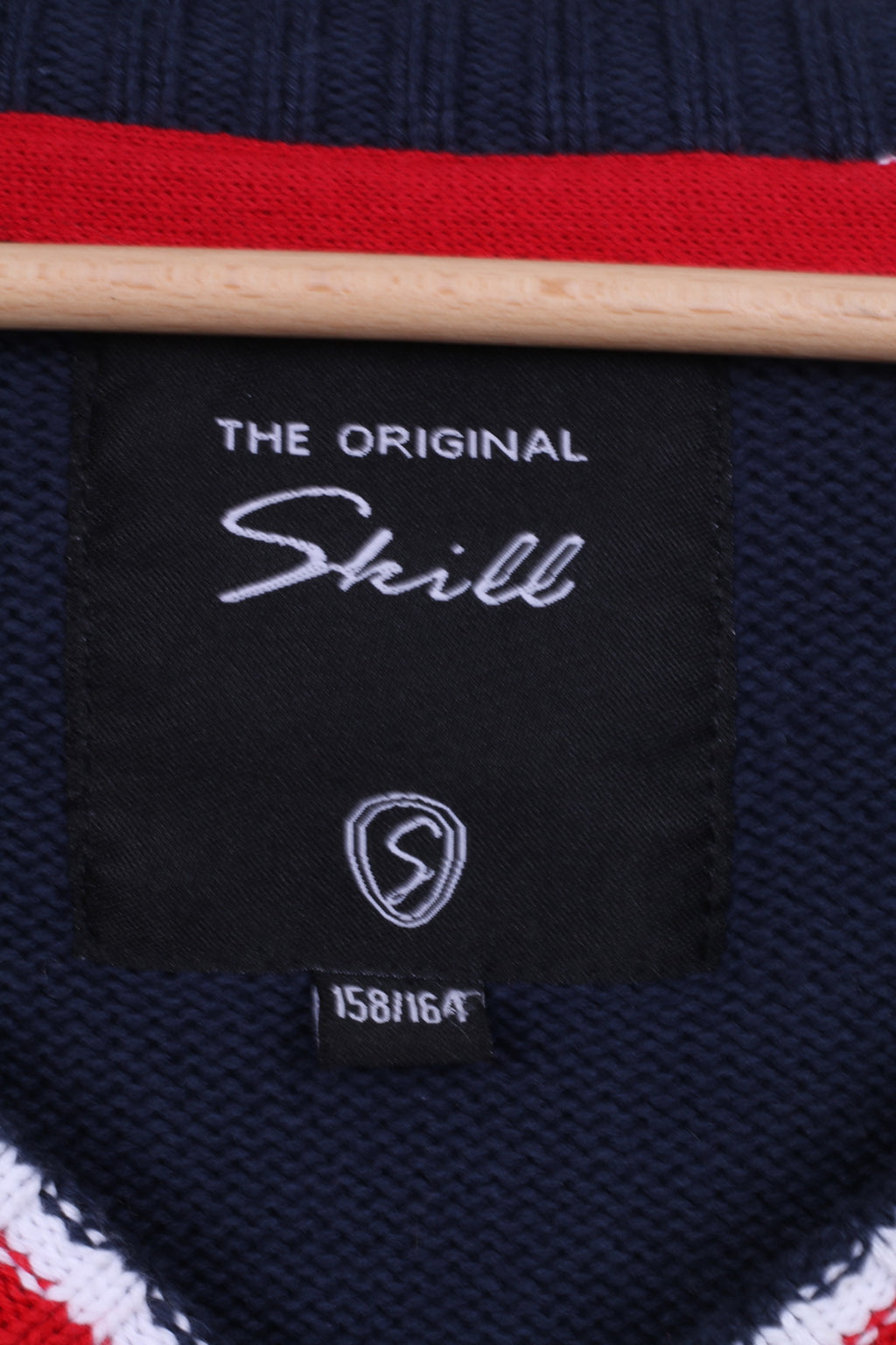 Skill Boys 158 - 164 13 âge Pull Marine Coton Casual Cardigan Pads