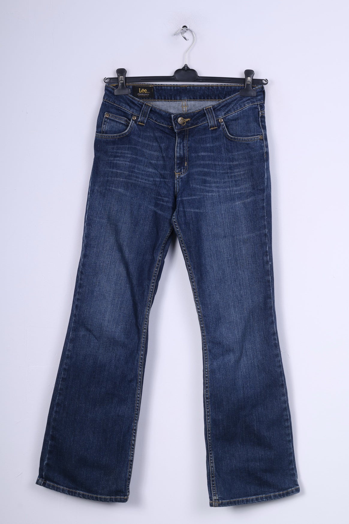 Pantaloni Lee W30-31 da donna Jeans Denim Cotone Blu