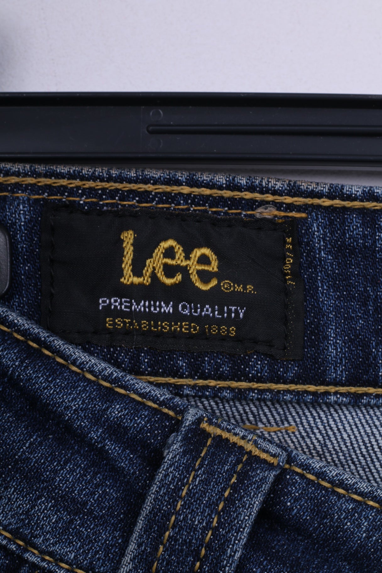 Pantaloni Lee W30-31 da donna Jeans Denim Cotone Blu