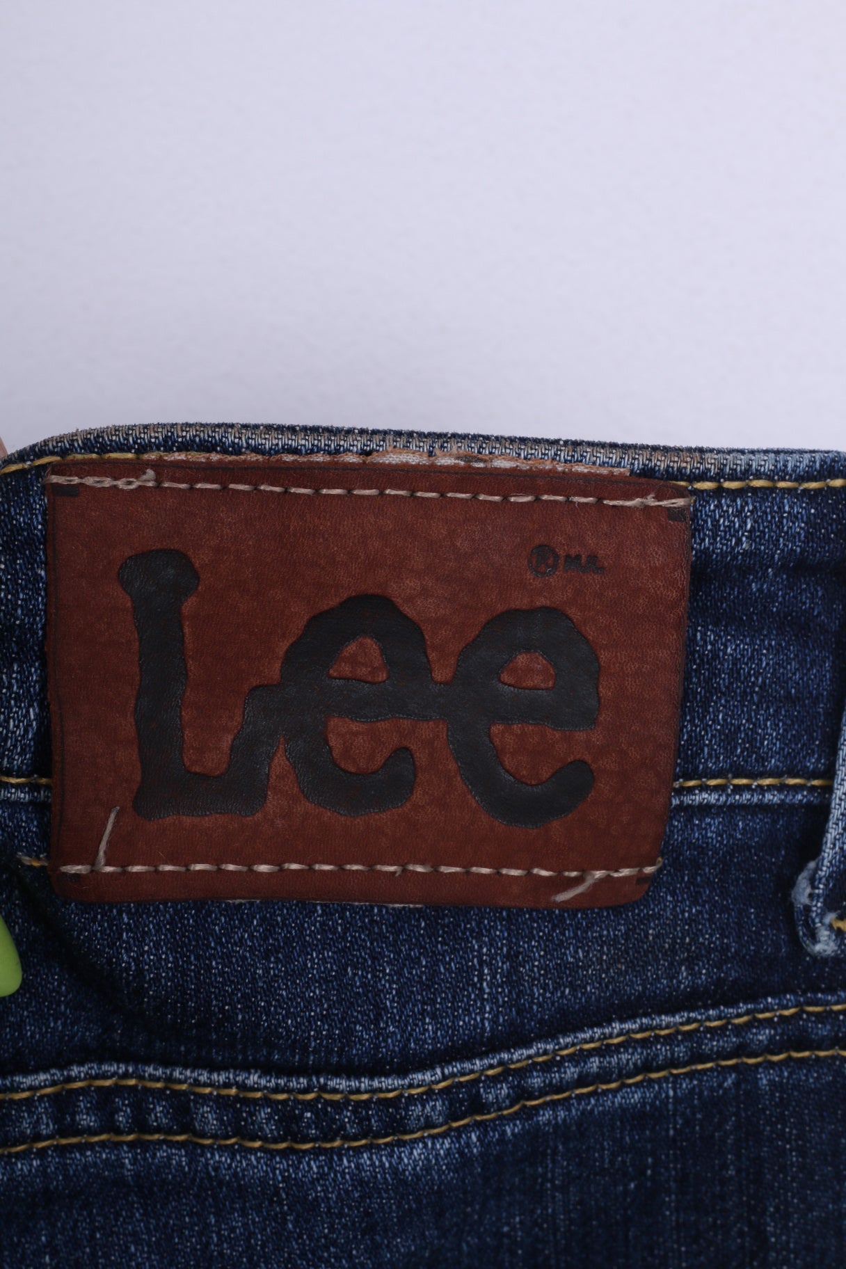 Pantaloni Lee W30-31 da donna Jeans Denim Cotone Blu