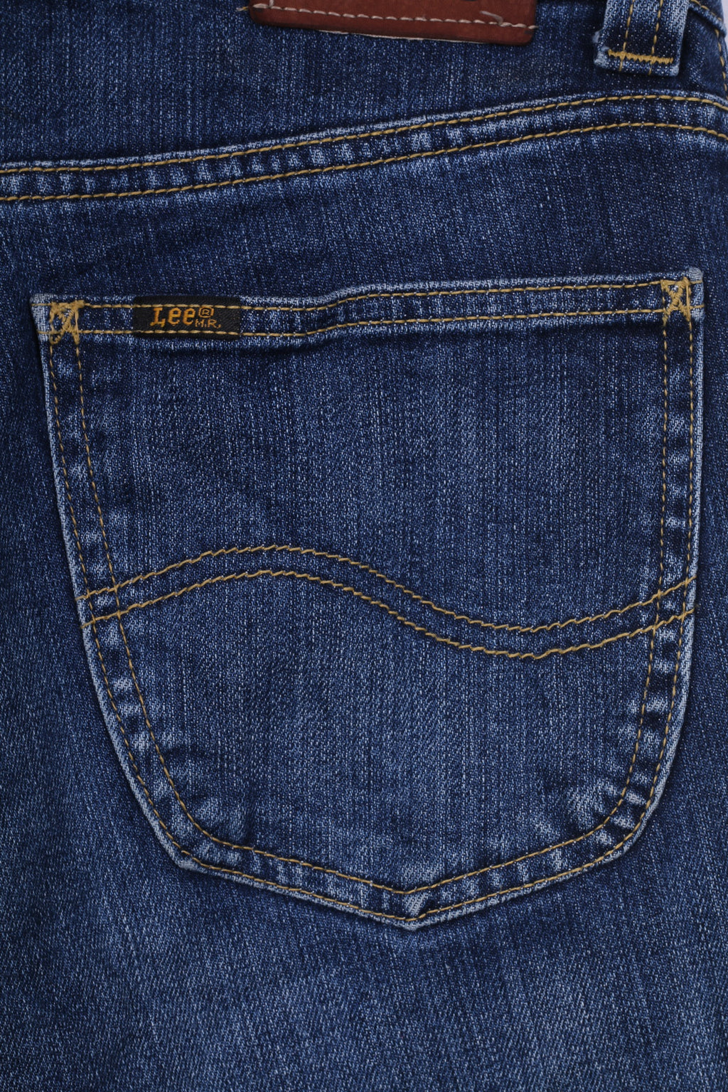 Pantaloni Lee W30-31 da donna Jeans Denim Cotone Blu