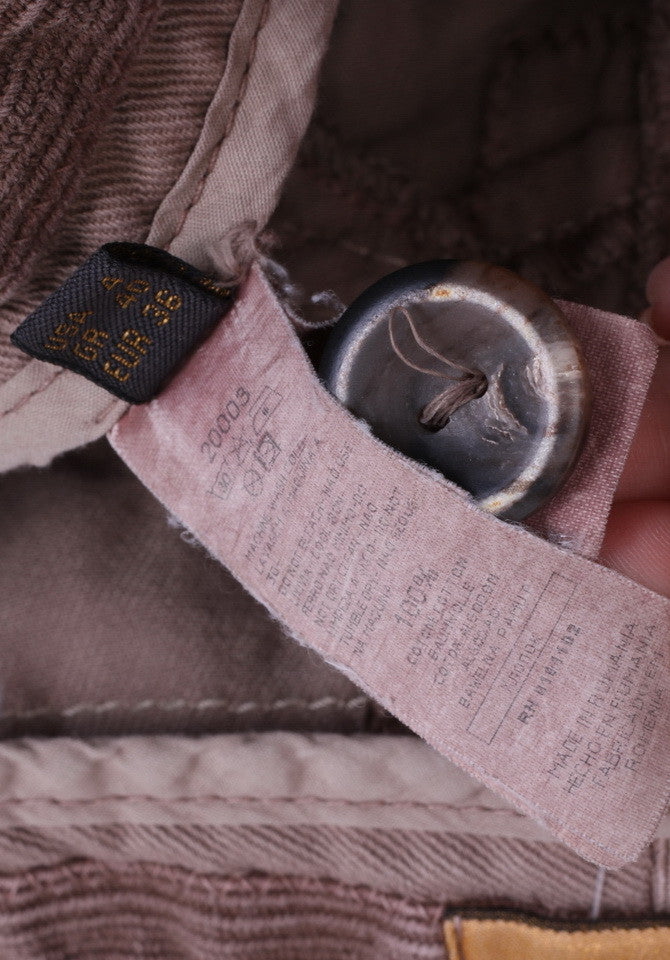 New Stefanel Womens 40 S Trousers Gold Pantalone Over Drill - RetrospectClothes