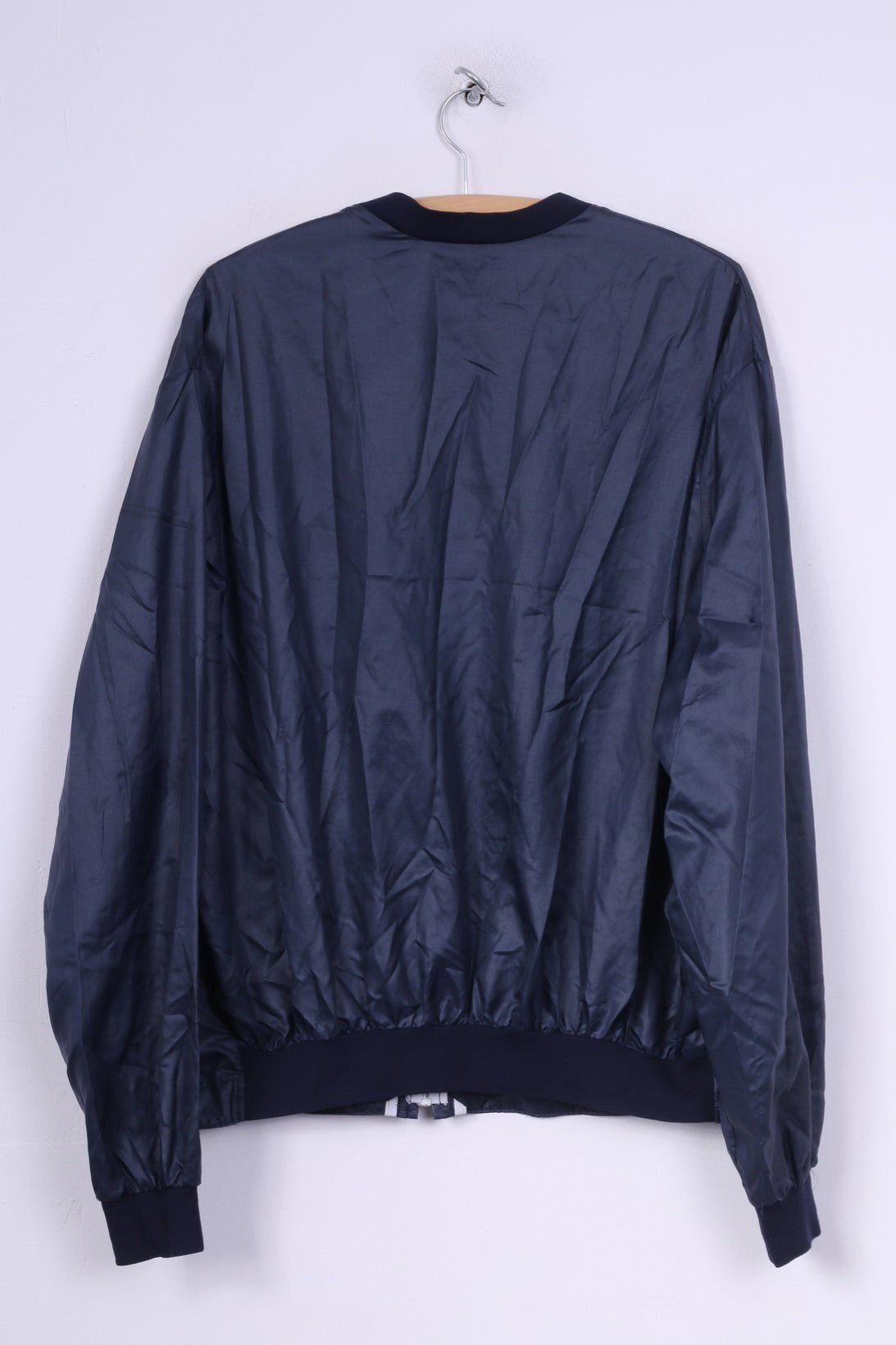 TilT Mens 6x7 L Lightweight Jacket Full Zipper Navy Baseball Collar Peconic Queen Jeresy Sportswear Vintage