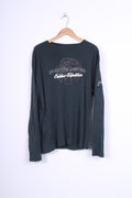 Designers Men Mens XXL T-Shirt Green Cotton Long Sleeve Crew Neck