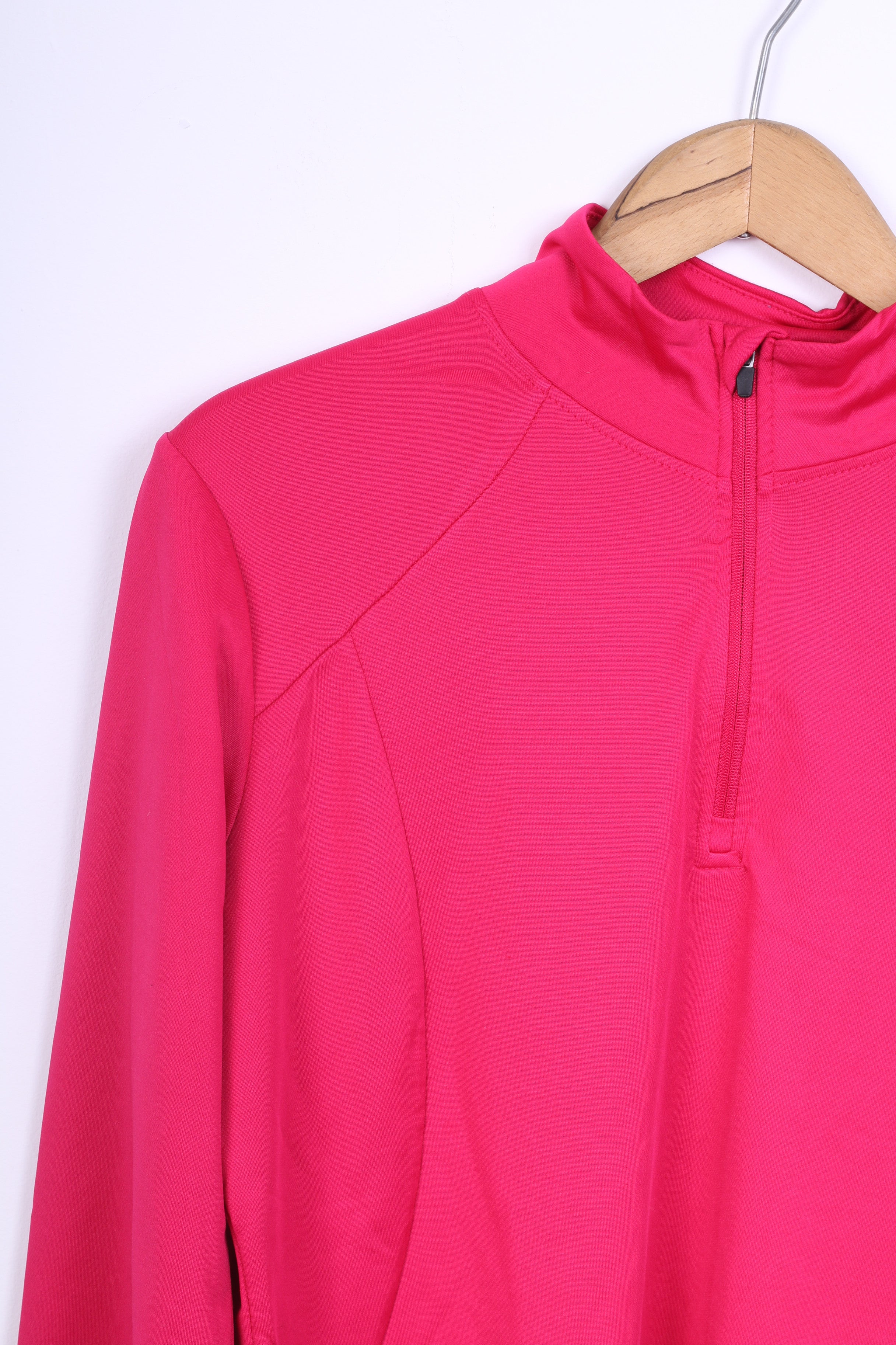 Crivit Sport Womens L 18/20 Jumper Zip Neck Pink