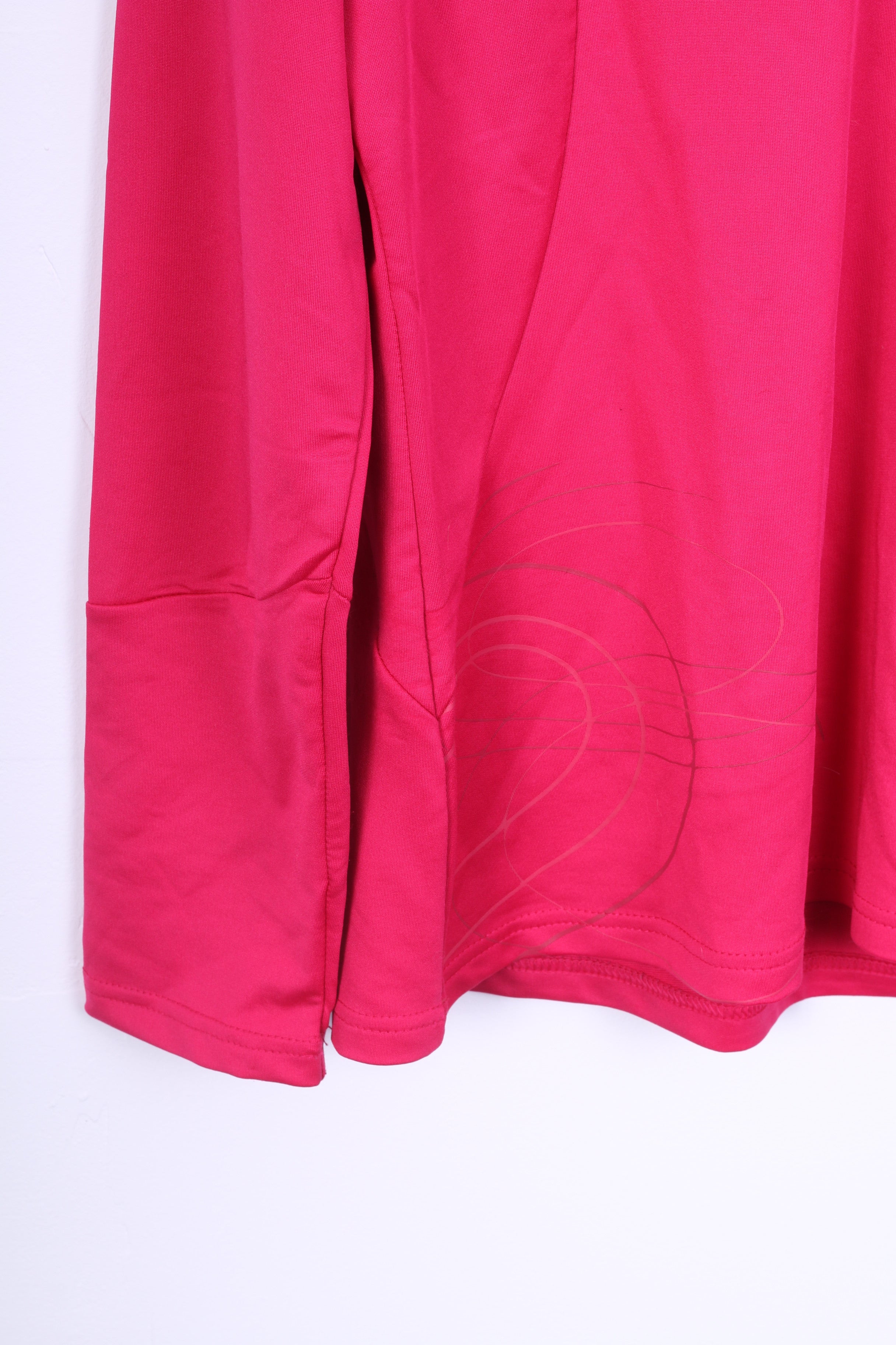 Crivit Sport Womens L 18/20 Jumper Zip Neck Pink