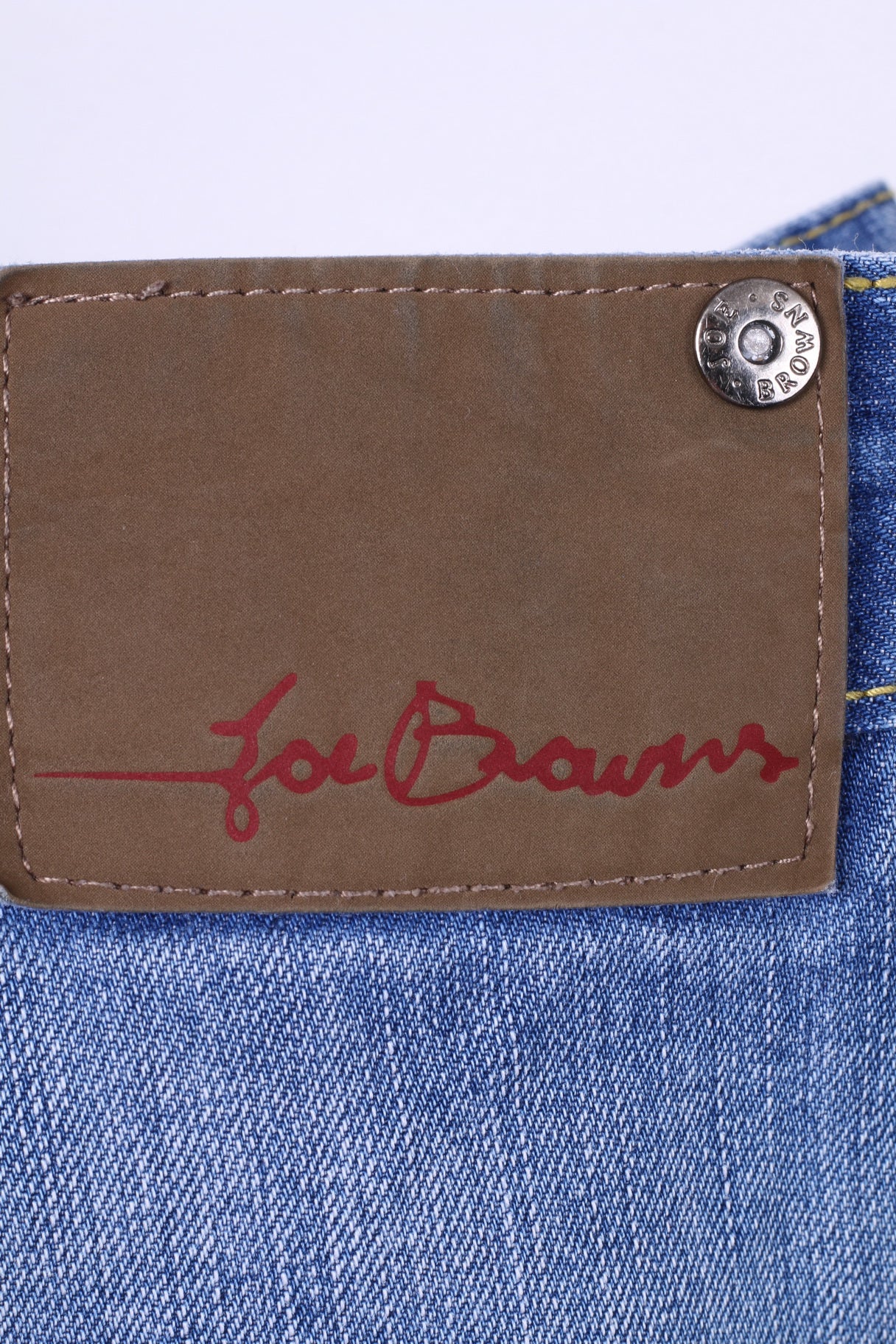 Joe Browns Men 32 Denim Trousers Blue Cotton Ripped Jeans Straight Leg