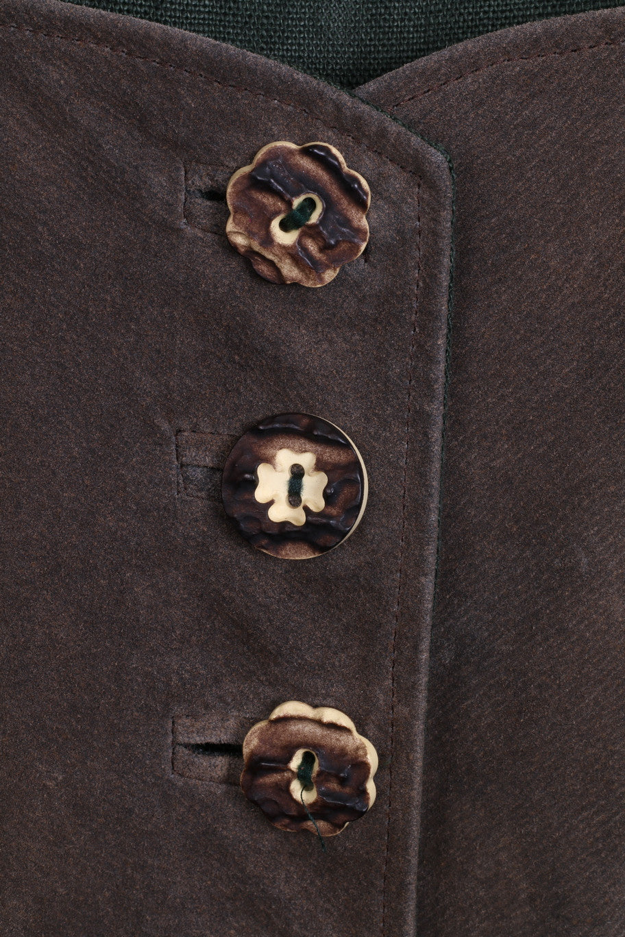 Alphoen Trachtenmode Womens 48 XL Dress Puffy Sleeve Leinen Tirol Green - RetrospectClothes